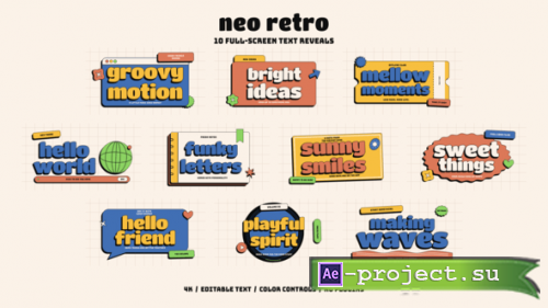 Videohive - Neo Retro Titles - 65648376 - Project for After Effects