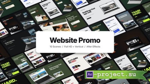 Videohive - Website Promo - 3D Laptop Mockups - 65660937 - Project for After Effects