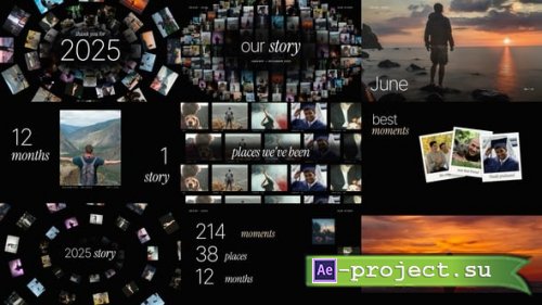 Videohive - Photo Tunnel Year Recap - 65674826 - Project for After Effects