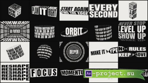 Videohive - 3D Kinetic Texts Pack - Kinetic Typography - 65651679 - Project for After Effects
