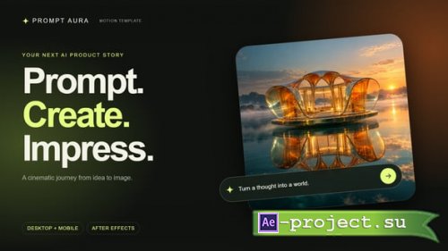 Videohive - Prompt Aura Studio - AI Image Generator UI for After Effects - 65646571