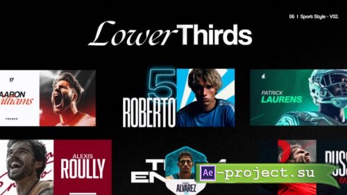 Videohive - Sport Lower Thirds - V02 - 65651252 - Project for After Effects