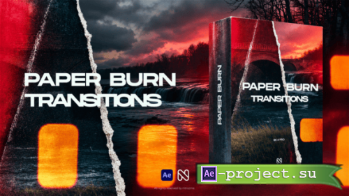 Videohive - Paper Burn Transitions - 65690635 - Project for After Effects