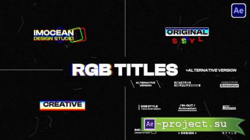 Videohive - Abstract RGB Titles - 65651415 - Project for After Effects