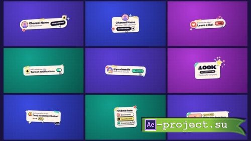 Videohive - Social Titles - 65651649 - Project for After Effects