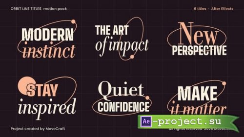 Videohive - Orbit Line Titles - 65674865 - Project for After Effects