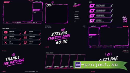 Videohive - Gaming Stream Pack - 65664503 - Project for After Effects