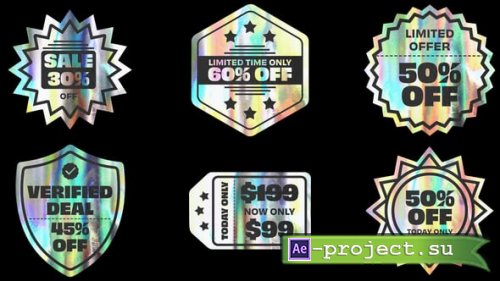 Videohive - Hologram Sale Promotion Sticker - 65673637 - Project for After Effects