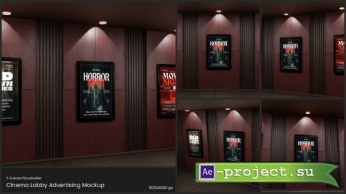 Videohive - Cinema Lobby Advertising Mockup - 65673903 - Project for After Effects