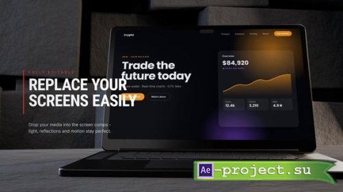 Videohive - Laptop Mockup - 65674825 - Project for After Effects