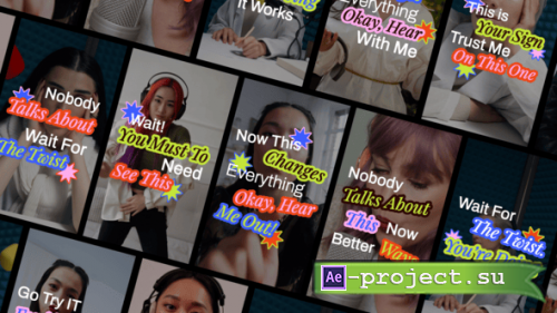 Videohive - Social Media Content Hook & Caption Templates - 65651478 - Project for After Effects